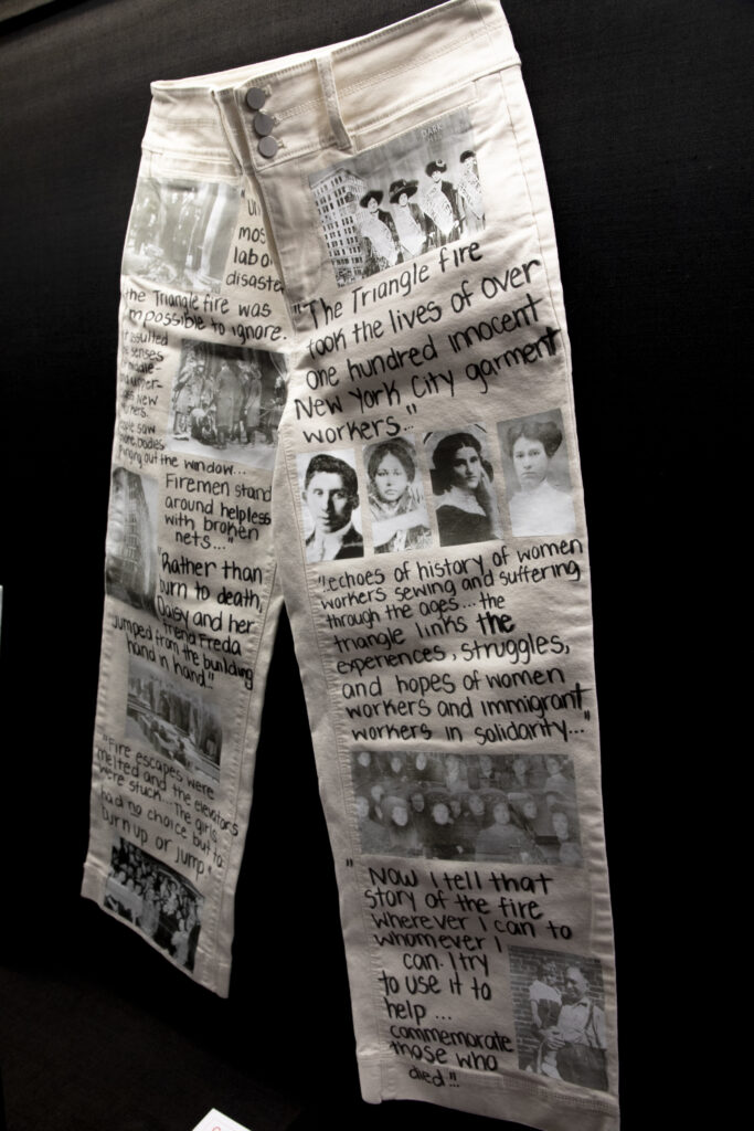 pants to commemorate the Triangle Shirtwaist Factory Fire