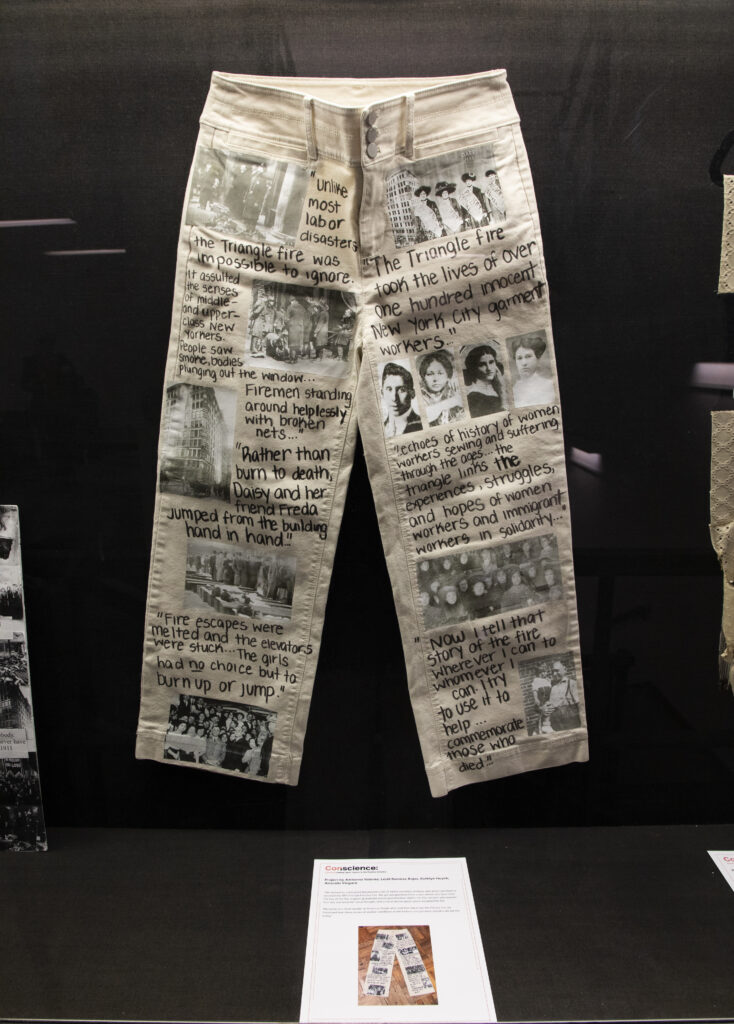 pants to commemorate the Triangle Shirtwaist Factory Fire